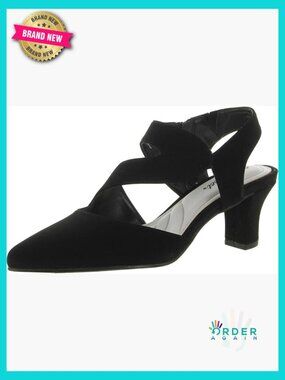 2" Stiletto Heel Pumps Asymmetrical Design Easy Flex Dance Shoes Zip Closure